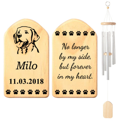 Campanas de viento conmemorativas personalizadas para perros