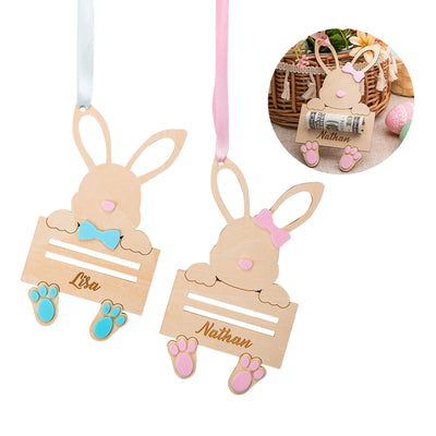 Portamonedas personalizado del Conejo de Pascua