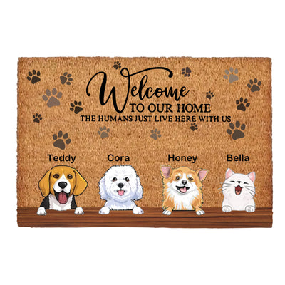 Felpudo personalizado para mascotas, Alfombra de suelo personalizada para perros