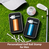 Sello Personalizado Grande para Pelotas de Golf – Logo de 20 mm con Estuche Metálico Nombre o Logo Personalizado Marcado Reutilizable de Pelotas de Golf Accesorios de Golf para Hombre Regalos para Amantes del Golf Golfistas Papá Esposo