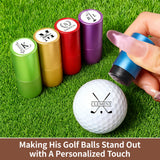 Sello Personalizado Grande para Pelotas de Golf – Logo de 20 mm con Estuche Metálico Nombre o Logo Personalizado Marcado Reutilizable de Pelotas de Golf Accesorios de Golf para Hombre Regalos para Amantes del Golf Golfistas Papá Esposo