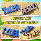 Juguetes de arena con nombre personalizado, herramientas de playa impresas en 3D con nombre personalizado, juguetes de playa de verano al aire libre, regalos de cumpleaños para niños pequeños, adultos, familia, nietos, nietas