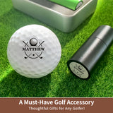 Sello Personalizado Grande para Pelotas de Golf – Logo de 20 mm con Estuche Metálico Nombre o Logo Personalizado Marcado Reutilizable de Pelotas de Golf Accesorios de Golf para Hombre Regalos para Amantes del Golf Golfistas Papá Esposo