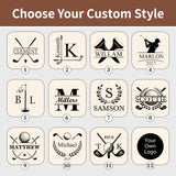 Sello Personalizado Grande para Pelotas de Golf – Logo de 20 mm con Estuche Metálico Nombre o Logo Personalizado Marcado Reutilizable de Pelotas de Golf Accesorios de Golf para Hombre Regalos para Amantes del Golf Golfistas Papá Esposo