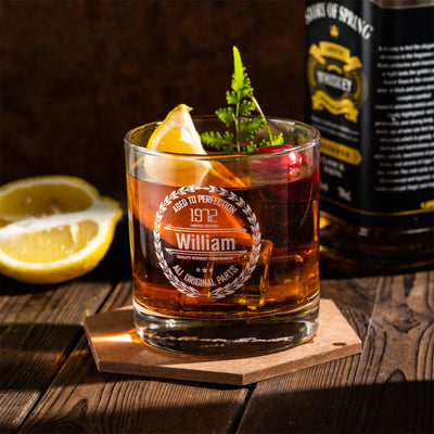 Vaso de whisky personalizado para hombres