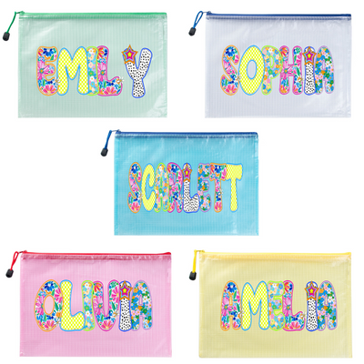 Bolsa de playa personalizada con nombre artístico, bolsa de piscina personalizada para mujer, bolsa de playa impermeable con cremallera, diseño de malla húmeda y seca, bolsa de playa para piscina, vacaciones, cumpleaños, fiesta de verano, viajes