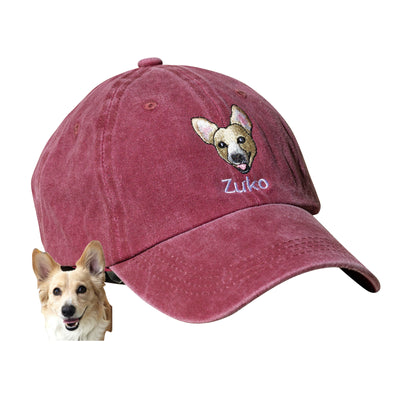 Gorro bordado personalizado para mascotas con foto de mascota Gorro personalizado para perro