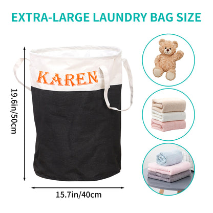 Personalized Laundry Bag, Monogrammed Laundry Bag, For College Students, Laundry Bag with Handles