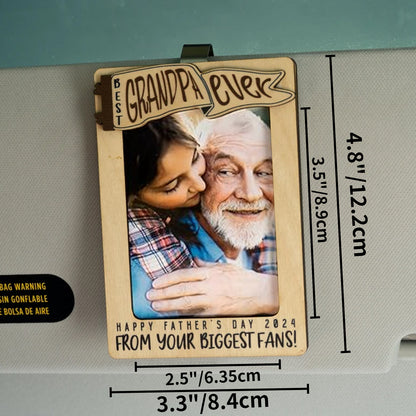 Fathers Day Gifts, Custom Photo Car Visor Clip