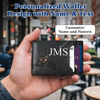 Personalized Bat Wallet with Name