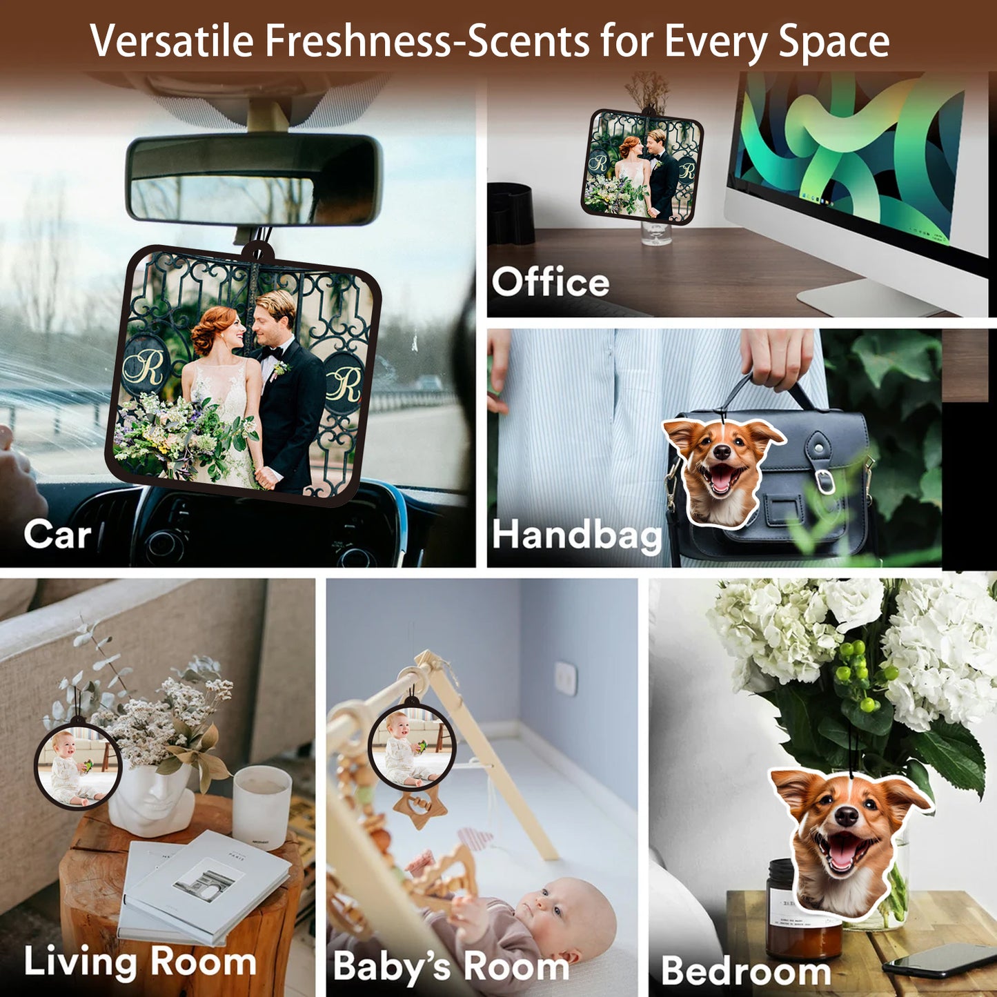 3 Pcs Personalized Air Freshener