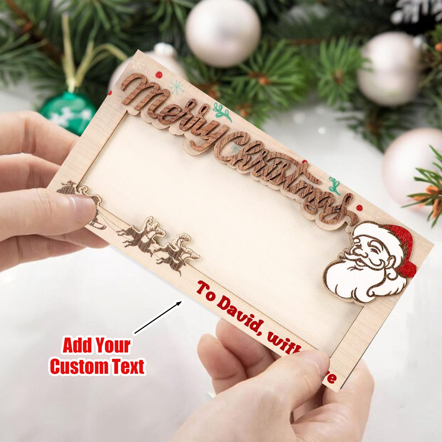 Personalized Xmas Money Holder