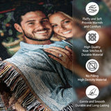 Manta personalizada con texto de imagen, manta personalizada para mamá, papá, pareja, novia, novio, marido y mujer, decoración del hogar, tapiz tejido, manta conmemorativa para mascotas, regalo para aniversario de boda-xmj