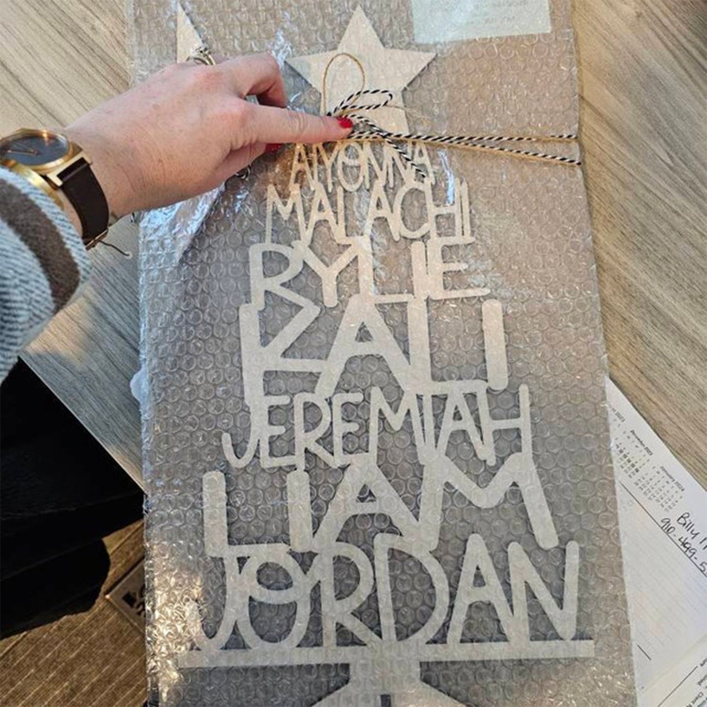 Personalized Christmas Tree Ornaments with Name