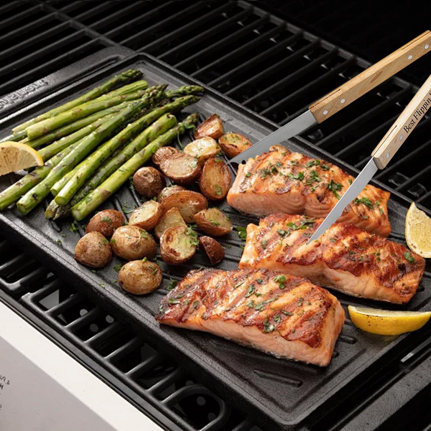 Personalized BBQ Grill Tools Set, Must-Have Accessories for Grilling and Barbecuing Ideal Gift for Father's Day