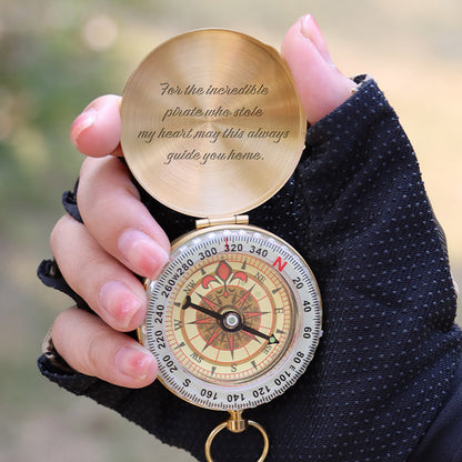 Personalized Engraved Fluorescent Compass