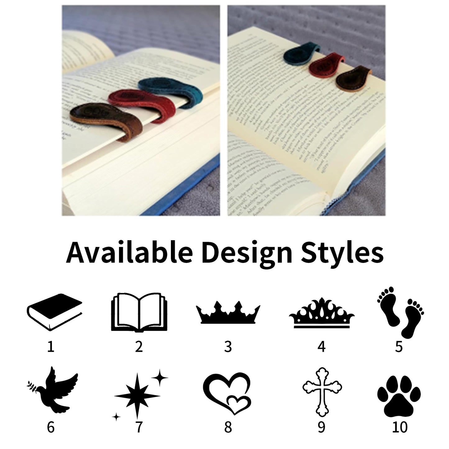 Personalized PU Leather Magnetic Bookmark